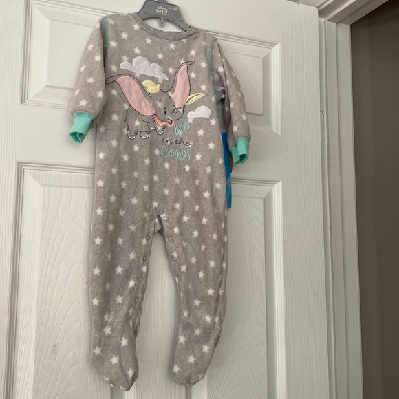 Disney Pajamas Disney Baby Dumbo Up In The Clouds Fleece Sleeper